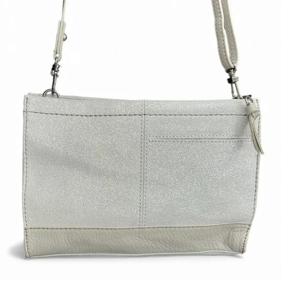 NWT The Sak Iris Demi Convertible Clutch Crossbody Shoulder Bag Silver Pyrite - Picture 4 of 9